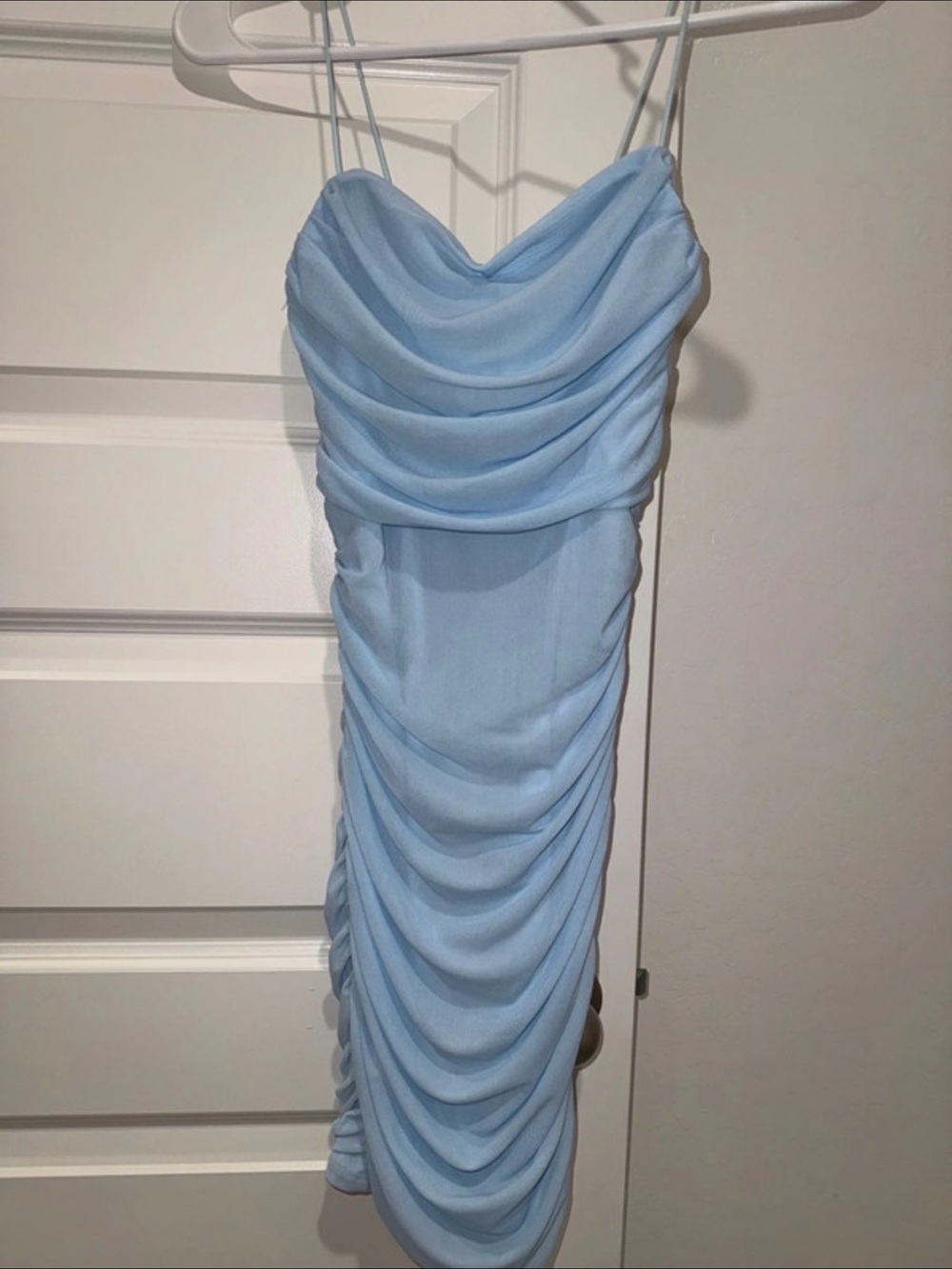 Hello Molly Dine and Dash Ruched Mesh Mini Dress